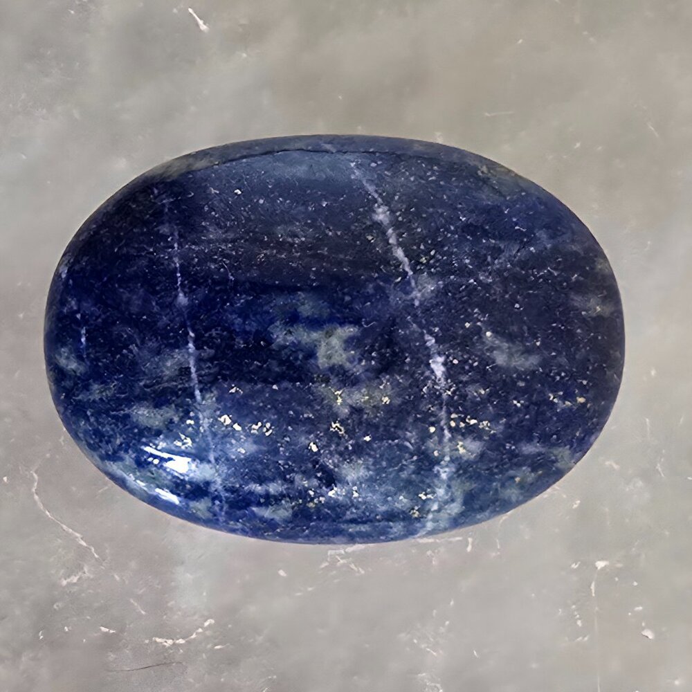 Lapis Lazuli Palm Stone – Inner Truth • Wisdom • Spiritual Vision